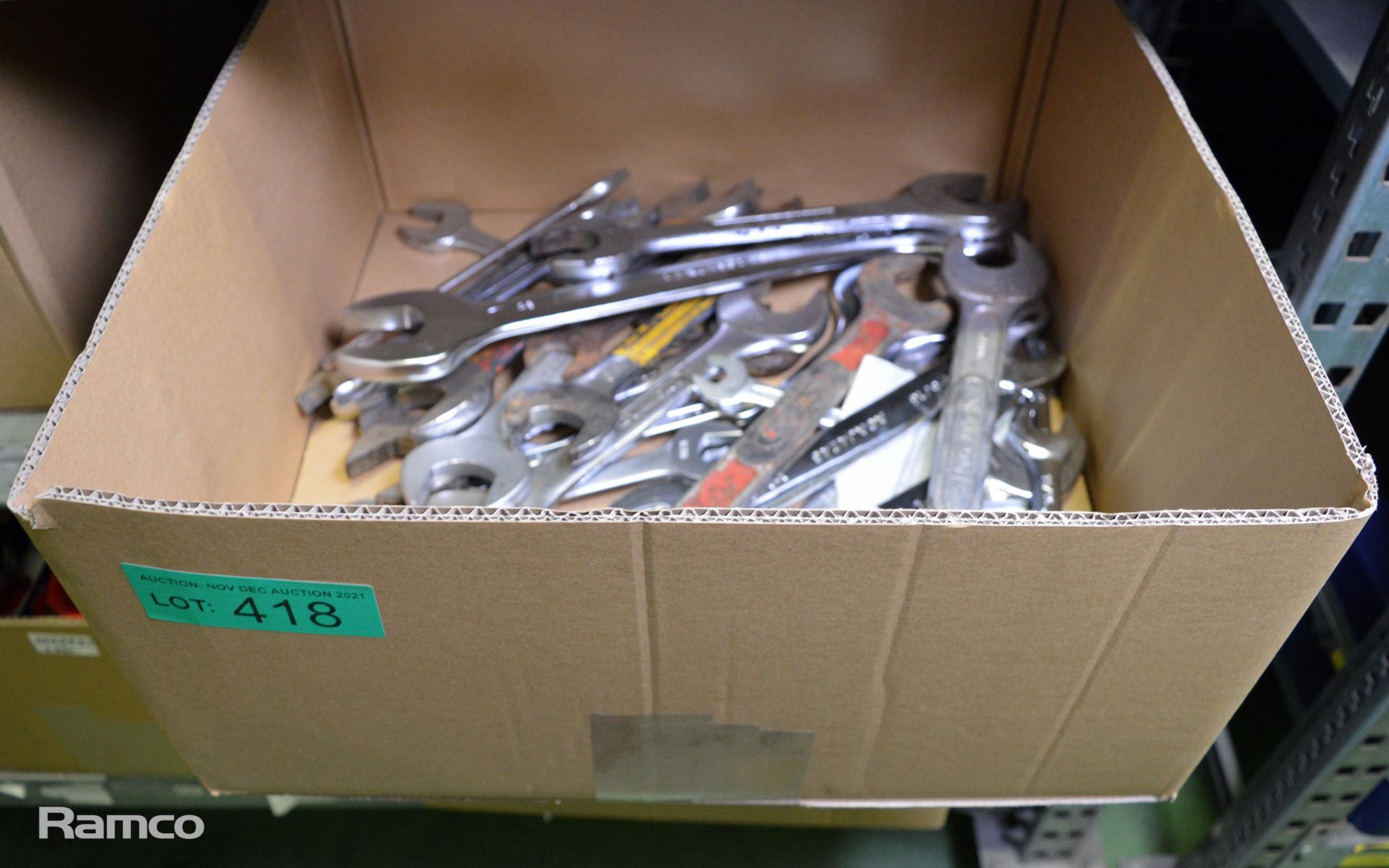 Open Ended Spanners - various sizes - approx 30