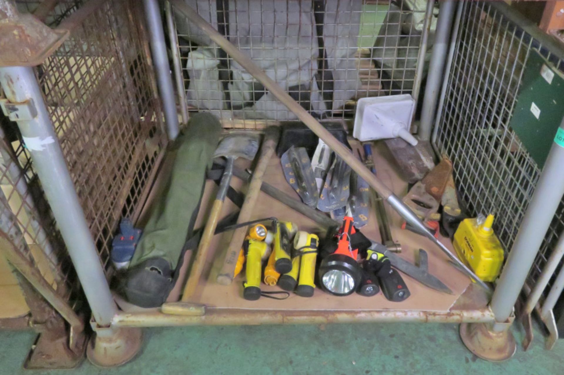 Various Hand Tools, Torch, Saws & Drain Rods