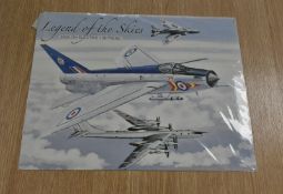 Metal Wall Sign 400mm x 300mm - Legend of the Skies English Electric Lightning