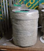 Coil of hessian rope