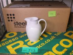 SteelLite 3 fine line decanter jugs - 0.6L / 1 pint - 6 per box - 1 box