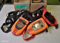 2x Arva A.D.vanced Avalanche Transceivers - 457kHz