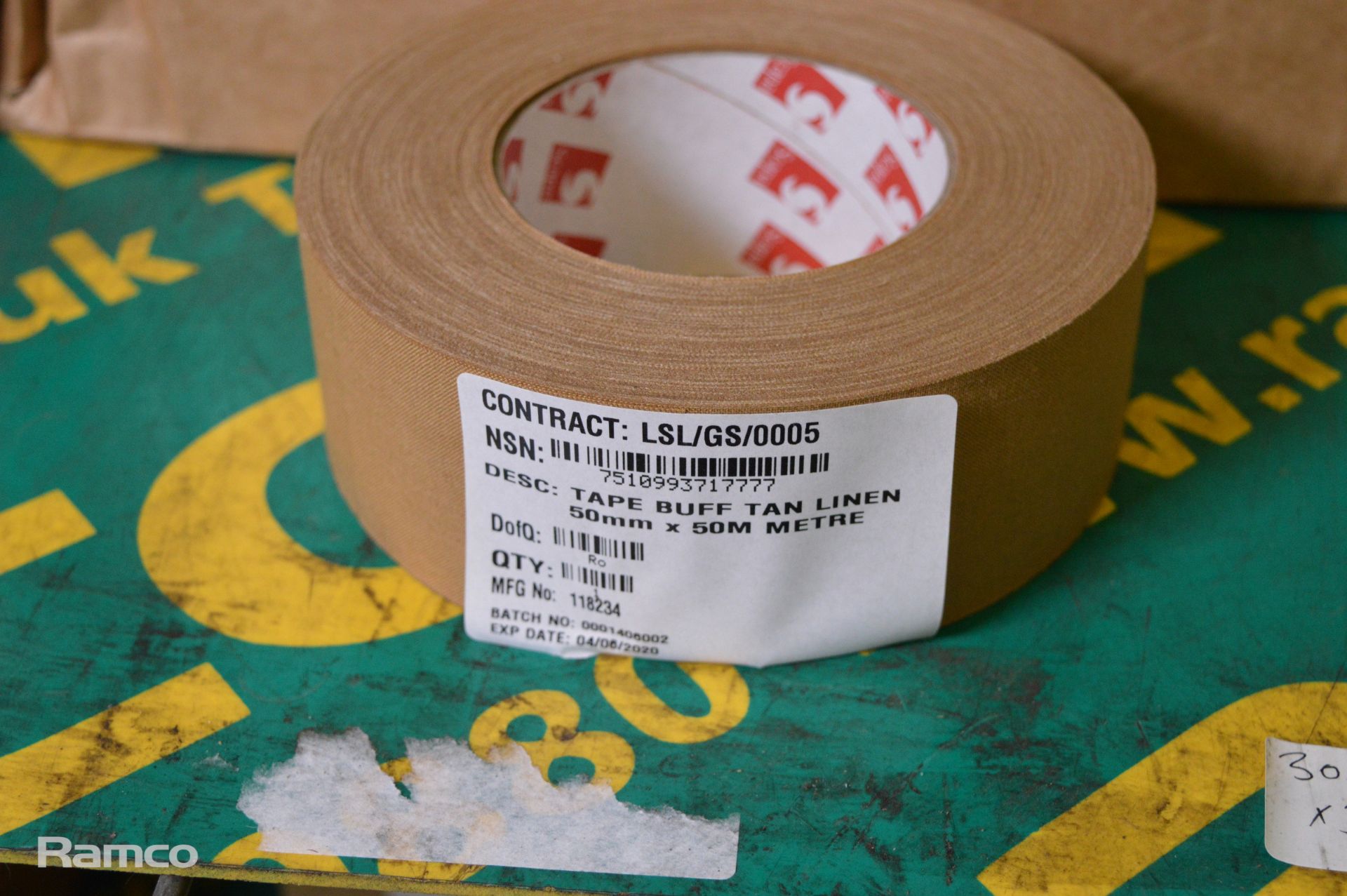Scapa 3302 cloth adhesive tape 50mm x 50M - 16 per box - 1 box - Image 2 of 3
