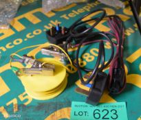 Radiodetection Genny Signal Generator marking parts, power cables