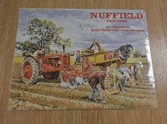 Metal Wall Sign 400mm x 300mm - Nuffield Tractors M3 Universal