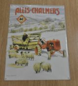 Metal Wall Sign 400mm x 300mm - Allis - Chalmers