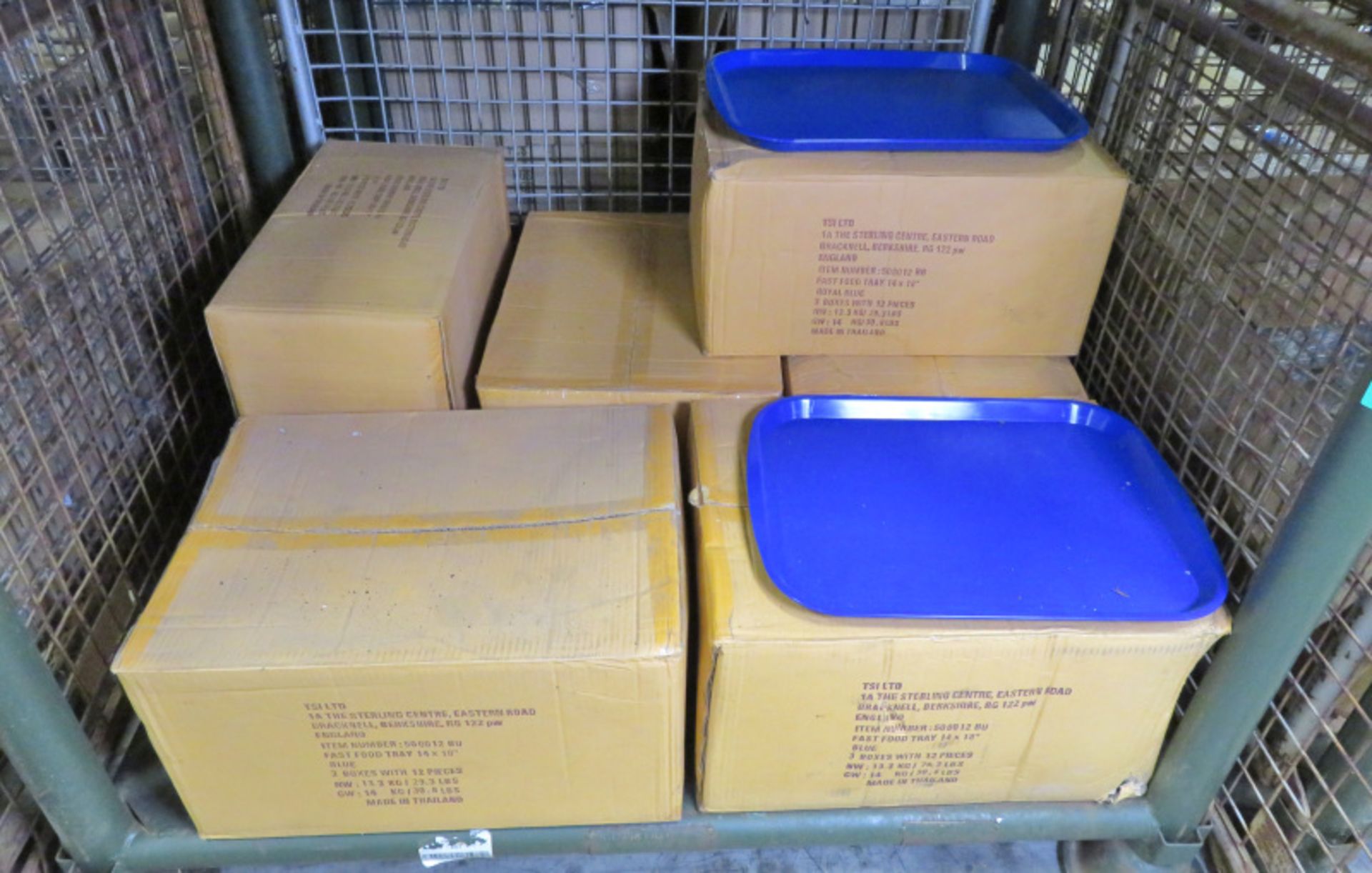 72x TSI Royal Blue Fast Food Trays 14 inch x 18 inch