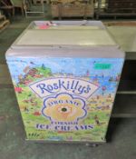Total Refridge 20 CABRI Roskillys organic cornish ice creams branded Ice Cream chiller - L