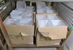 96x 6L White Food Storage Containers