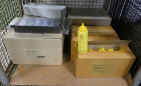 Various Catering Equipment - 36x TSI Diner Squeeze Bottles, 18x TSI Condiment Holders