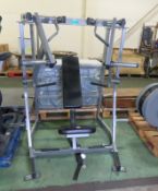 Hammer Strength motion technology plate seated Iso Lateral decline press