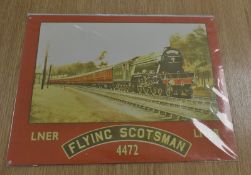 Metal Wall Sign 400mm x 300mm - The Flying Scotsman