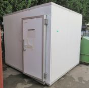 Coldstream Refrigerated Cold room - L2620 x D2940 x H2450mm - open but handle locked and d