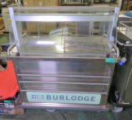 Burlodge Food Servery Trolley Unit - 3 Phase - W1200mm x D700mm x H1400mm