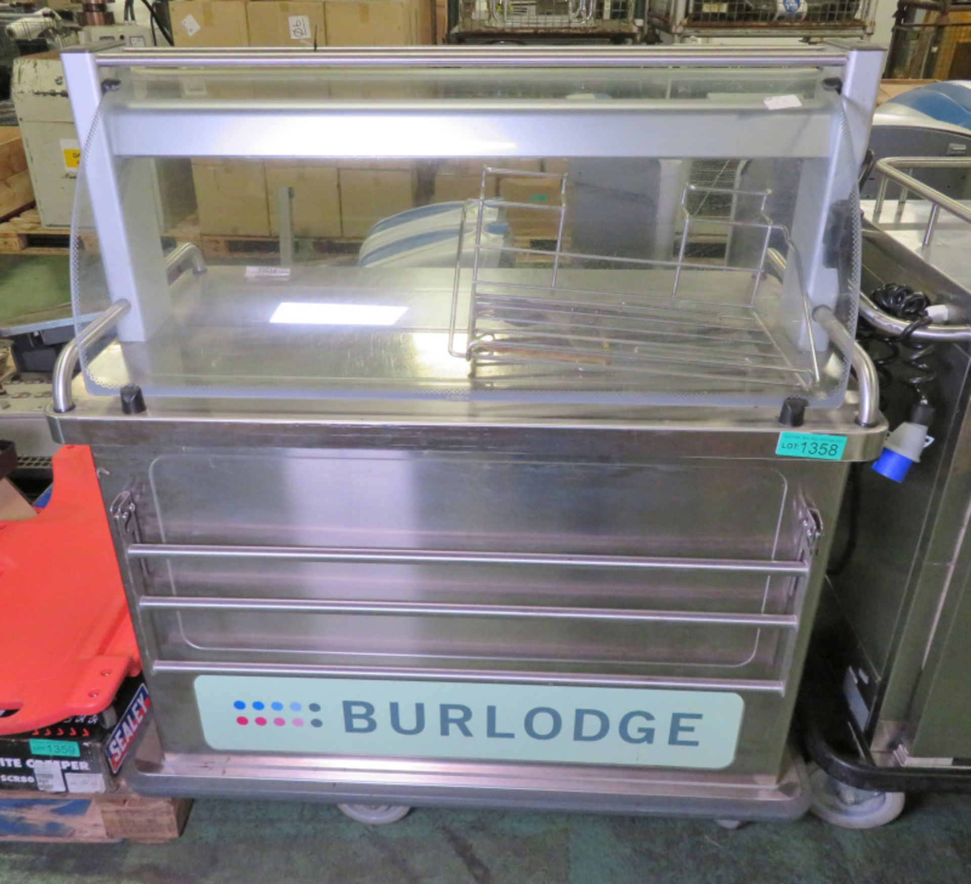 Burlodge Food Servery Trolley Unit - 3 Phase - W1200mm x D700mm x H1400mm