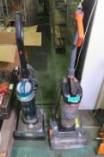 2x Upright vacuum cleaners