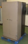 2x 2 Door Metal Cabinets - L900 x W450 x H1830mm