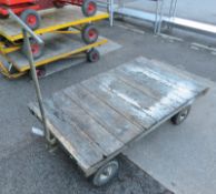 Flatbed Truck Trolley - L1630 x D940mm (Overall dimensions with handle)