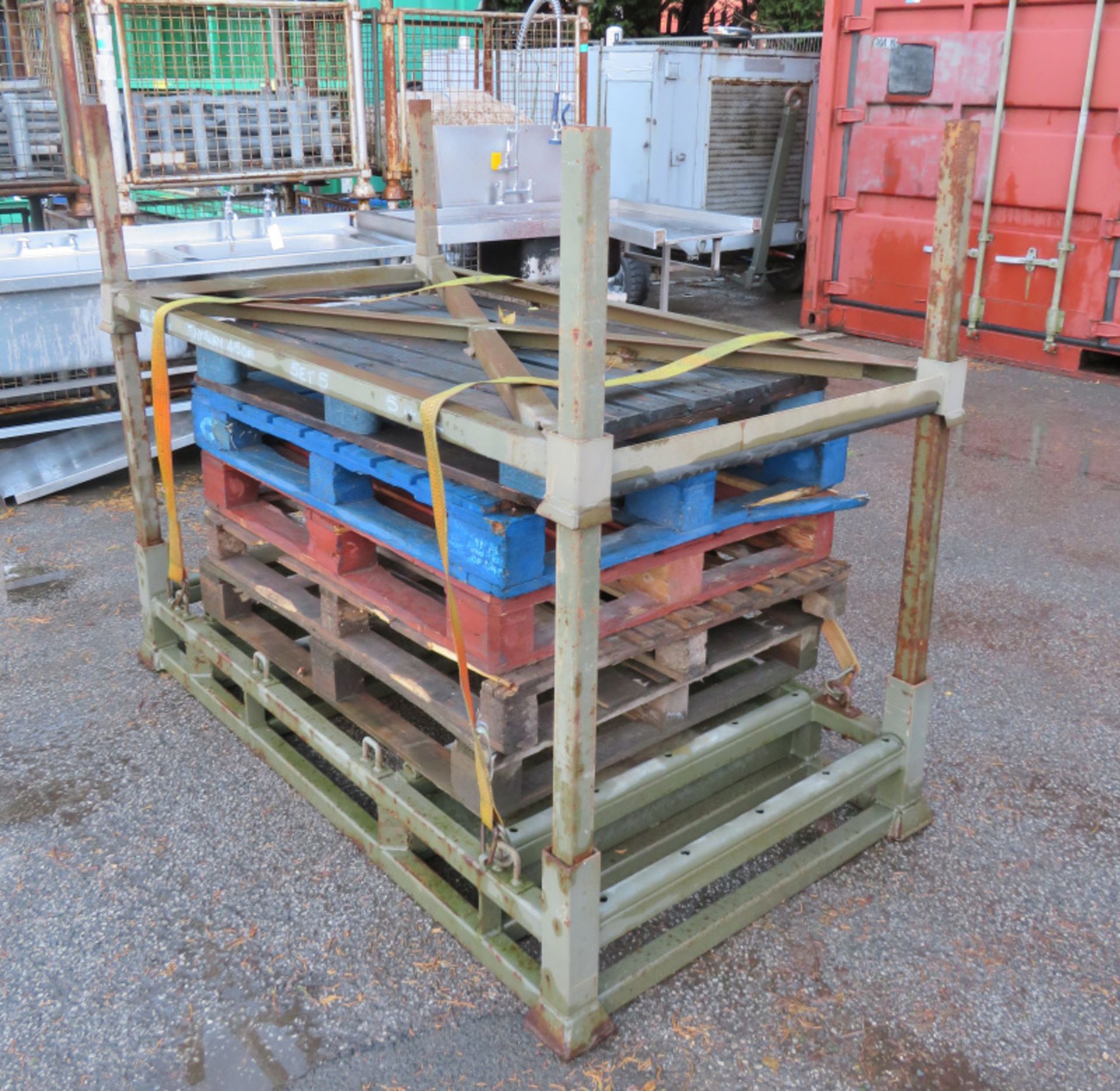 Loading Stillage with Straps, Posts & Top - 6 Foot x 3 Foot - Image 9 of 12