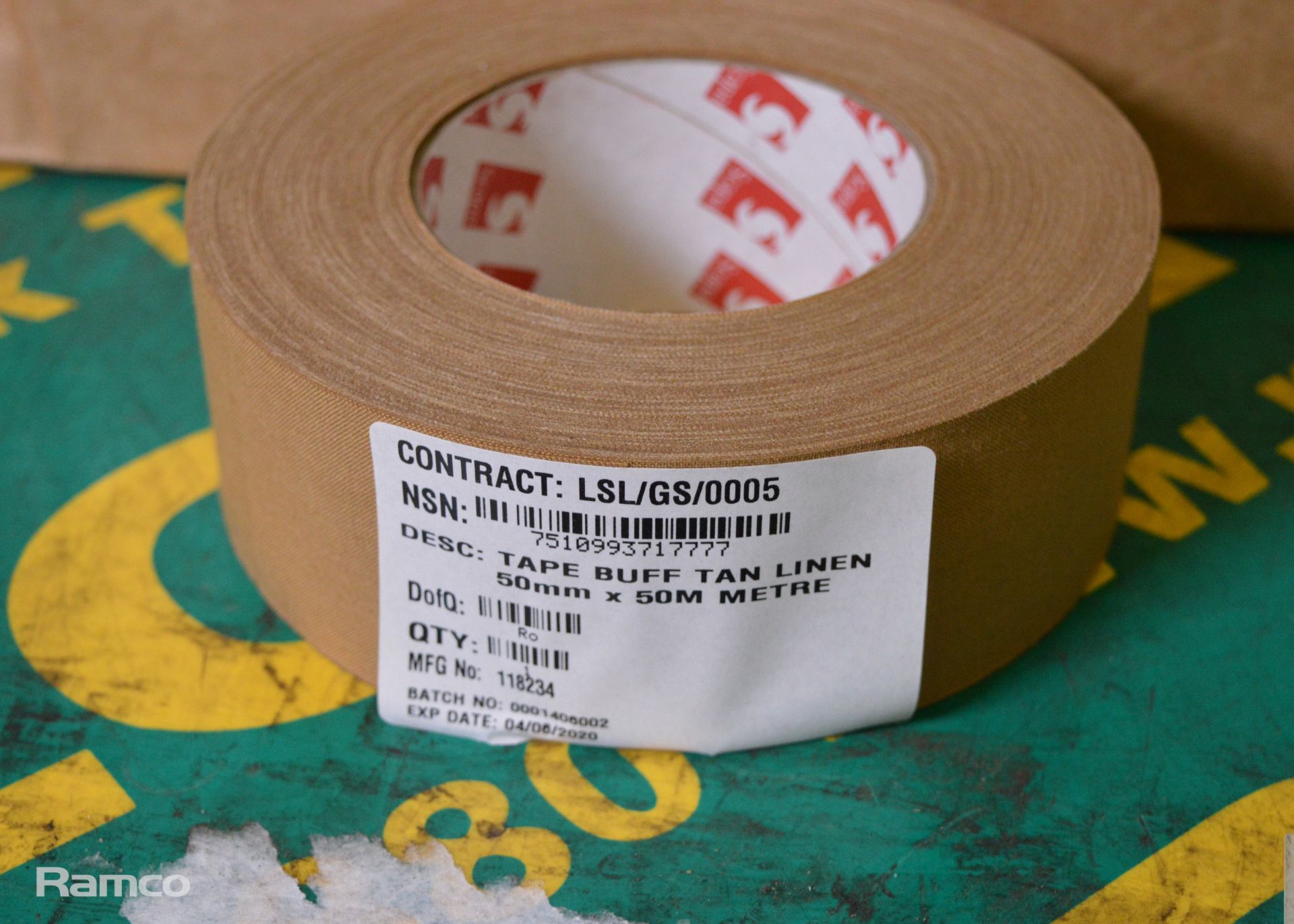 Scapa 3302 cloth adhesive tape 50mm x 50M - 16 per box - 1 box - Image 3 of 3