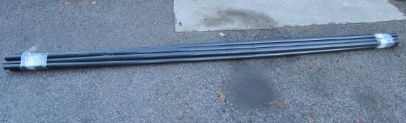 6x Black 40mm Nylatron Plastic Rods