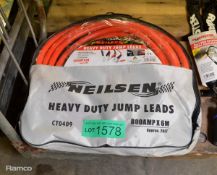 Neilsen heavy duty jump leads - 800amp x 6m (approx. 20ft)