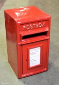 Red Metal Postbox