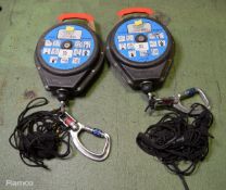 2x G-Force CR 200-12 Fall Arrester Safety Devices