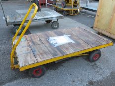 Flatbed Truck Trolley - L1660 x D920mm (Overall dimensions with handle)