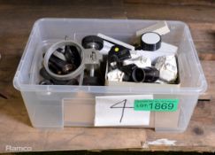 Assorted microscope parts & accessories