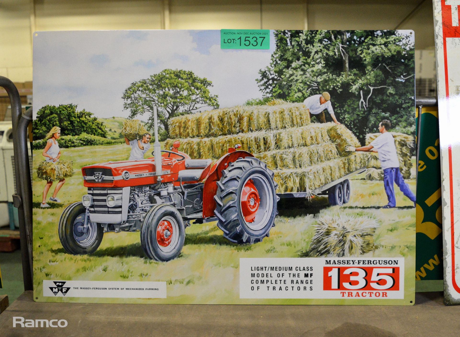 Massey ferguson tin poster