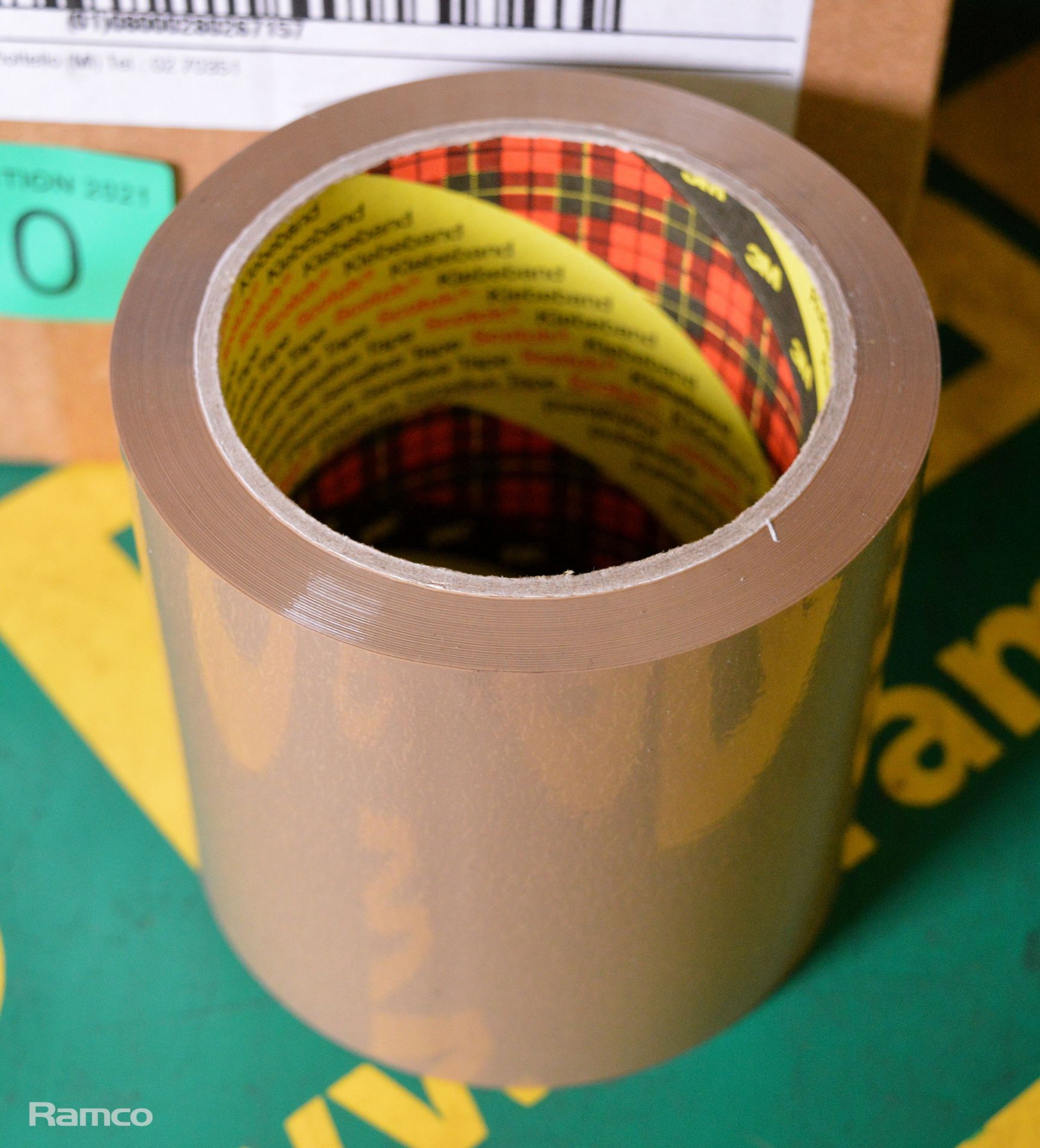 3M Scotch box sealing tape 100mm x 66M - 18 per box - 1 box - Image 2 of 2
