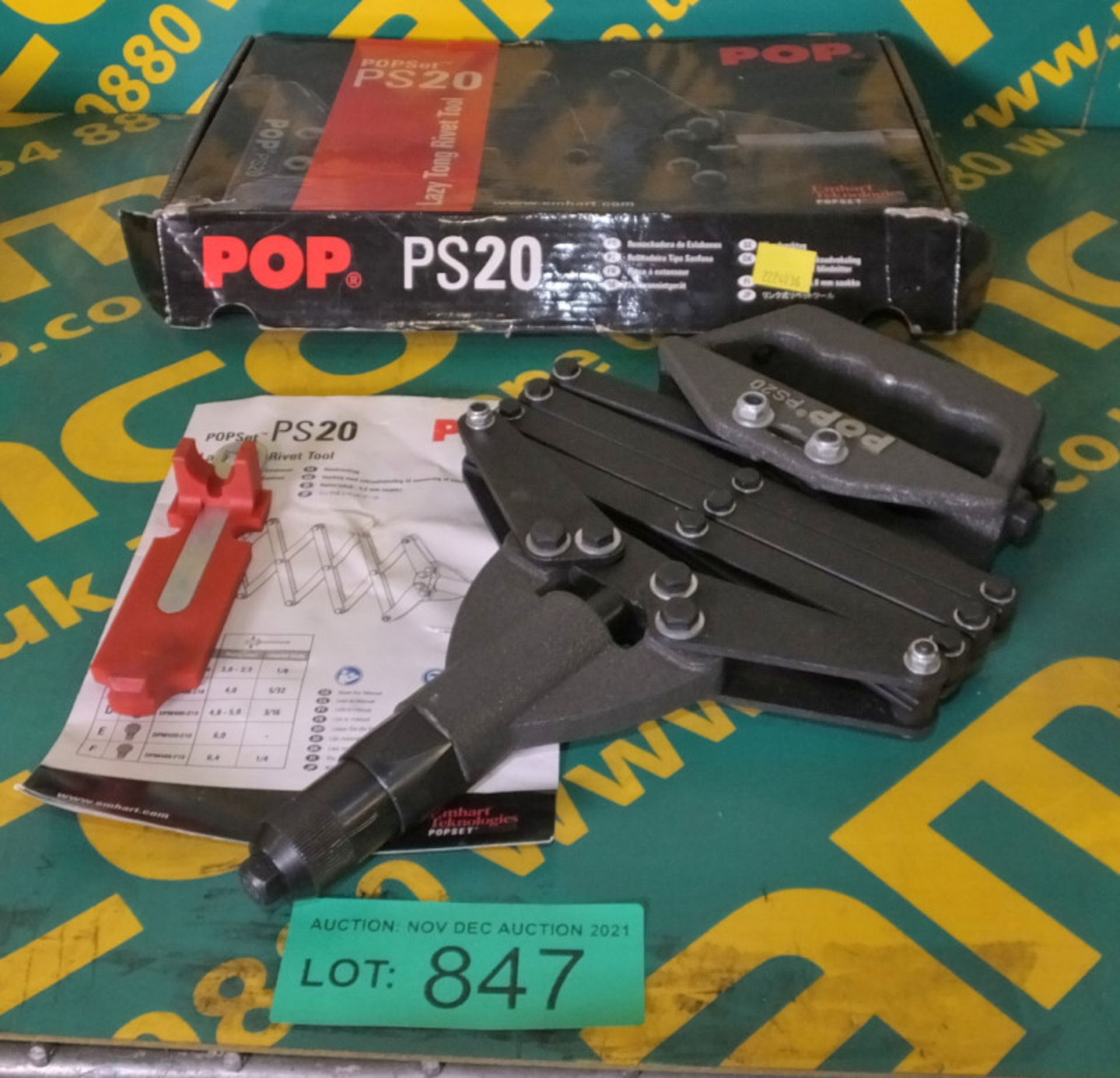 Popset PS20 Lazy Tong Rivet Tool In A Box