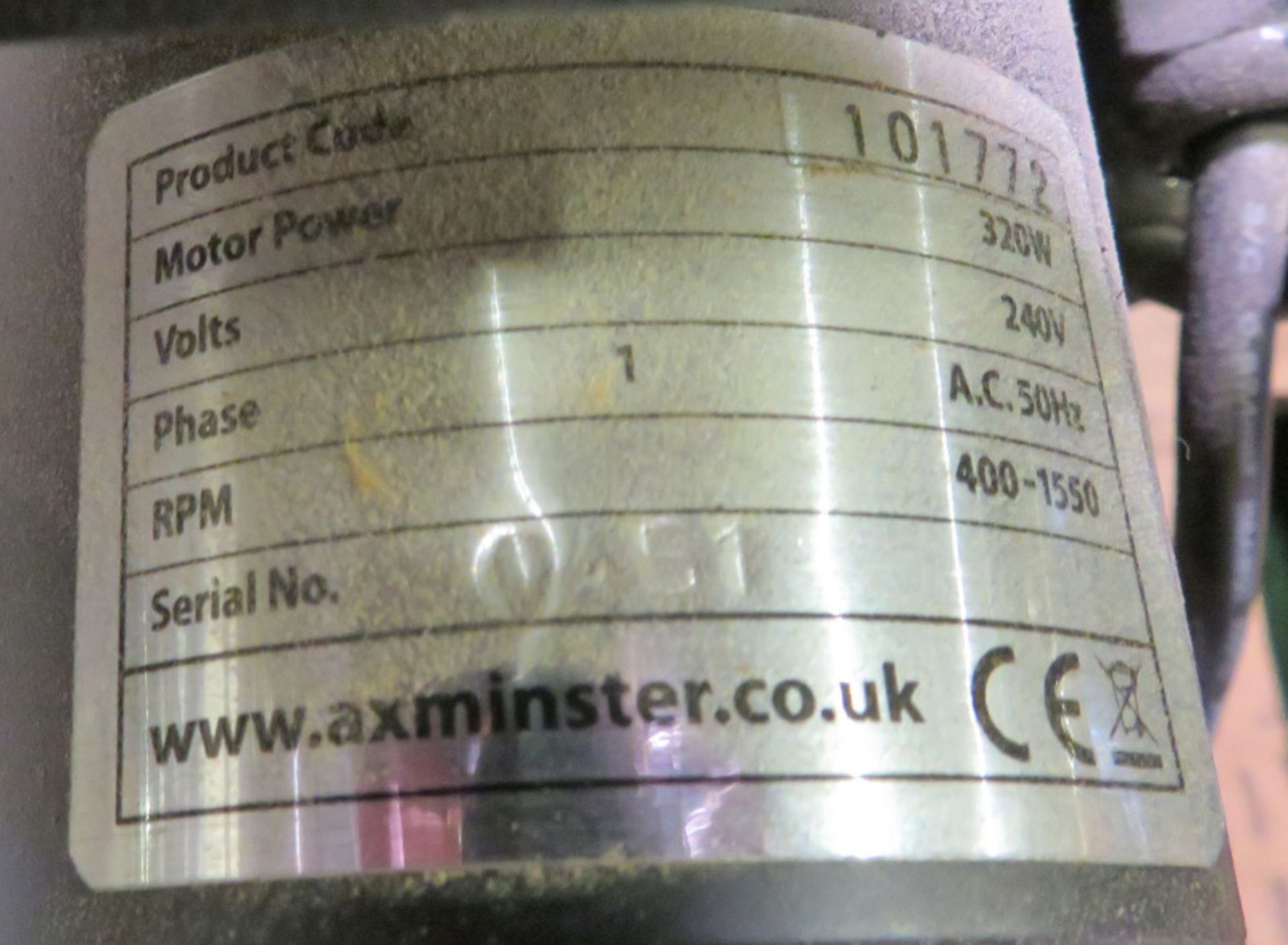 Axminster Trade Series EX-21 Scroll Saw - 230v - 320W - 29.5kg - Serial No. - 211110617 - Image 6 of 6