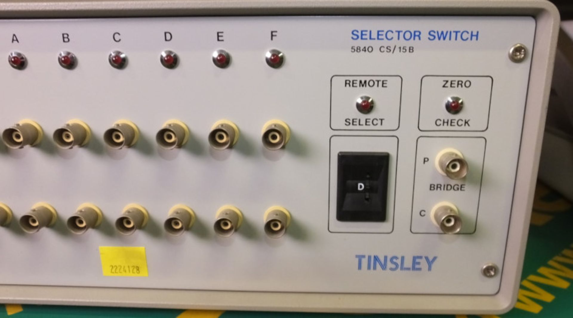 Tinsley 5840 / 15B Selector Switch Unit - Image 2 of 4