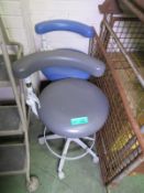 2x Dental rotating chairs