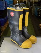 Black Diamond Fire Fighting Boots Size 8 M