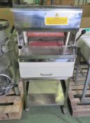 Harvester Bread Slicer Machine on a stand - L 800mm x W 700mm x H 1300mm