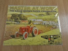 Metal Wall Sign 400mm x 300mm - Master at work The David Brown Super Cropmaster