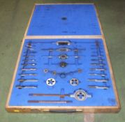 Goliath Tap & Die Set In Wooden Case