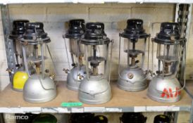 6x Tilley lamps - see pictures for condition