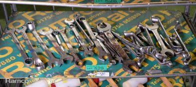 Combination spanners - various sizes