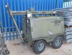 Floodlight towable trailer - model FL1D - 6kW - multifuel - NSN 6230-01-439-3732 - L 2050m