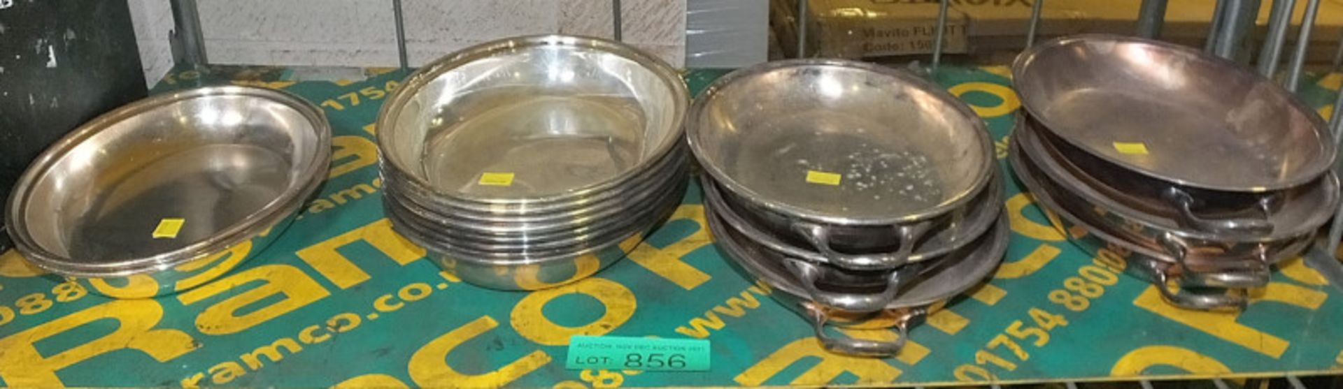 EPNS Oval Serving Dishes x16