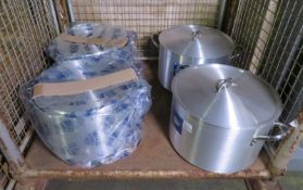 4x Pardini 700 series - Large casserole pans with 45cm lids