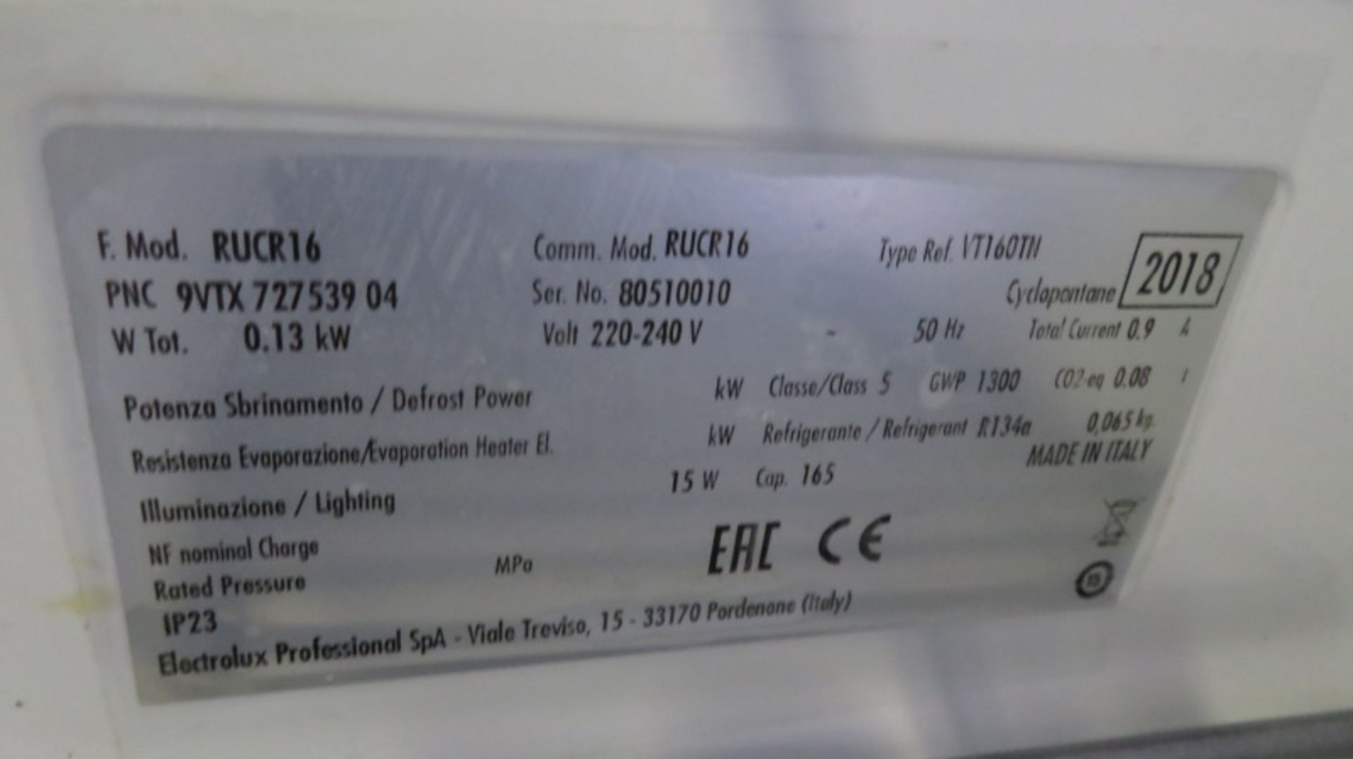 Electrolux RUCR16 Fridge - 220-240V - L595 x W595 x H850mm - Image 3 of 4