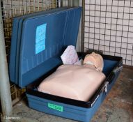 Resusci Anne Torso medical training dummy in carry case