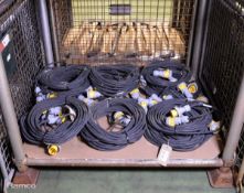 18x Blakley Extension Cable 110v 16A Couplers