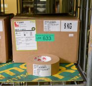 Scapa 3302 cloth adhesive tape 50mm x 50M - 16 per box - 1 box