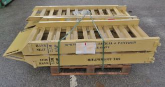 2x Aluminium Loading Ramps - L 3500mm x W 2240mm x H 190mm